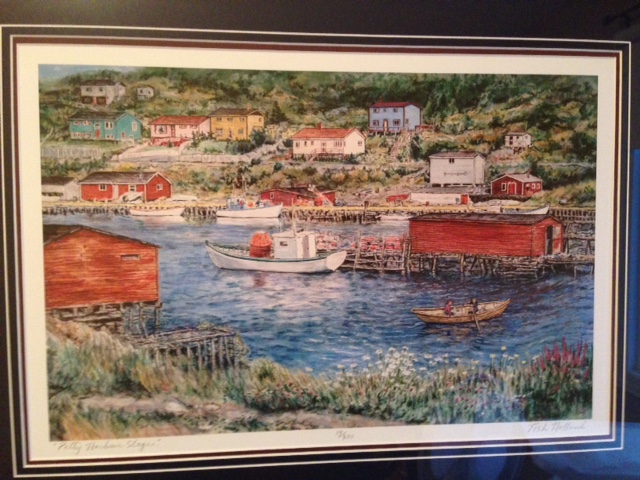 painting of Petty Harbour Nfld
